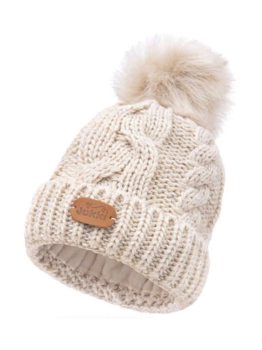 Jukki Kids Beanie Knitted Beige