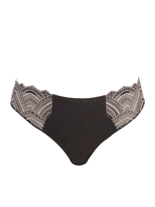 Women's Slip with Lace Gray