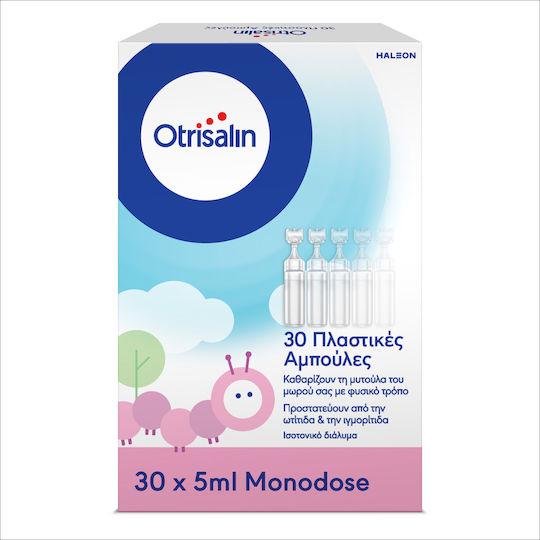 Otrisalin Ser Fiziologic pentru Curățarea și Hidratarea Nasului în Ampule 30x5ml
