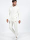 Pantaloni de trening cu Elastic Alb