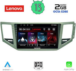 Lenovo Ηχοσύστημα Αυτοκινήτου για Volkswagen Golf Sportsvan 2014> (Bluetooth/USB/WiFi/GPS/Apple-Carplay/Android-Auto) με Οθόνη Αφής 10"