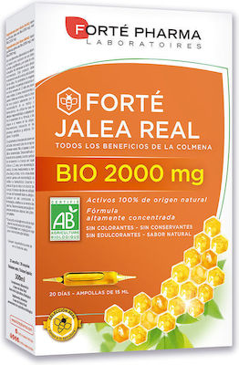 Forte Pharma Royal Jelly for Energy, Immune System Boost & Hair 2000mg 20pcs