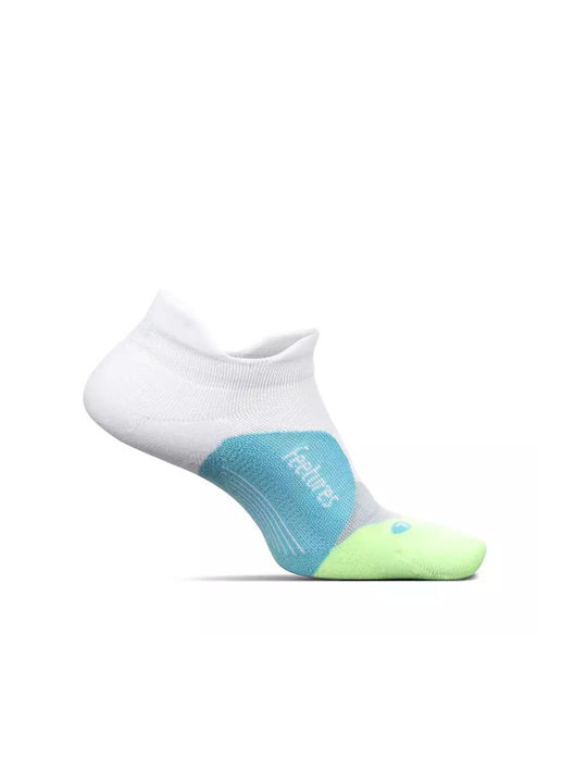 Feetures Elite Light Cushion Noshow Tab Athletic Socks White 1 Pair