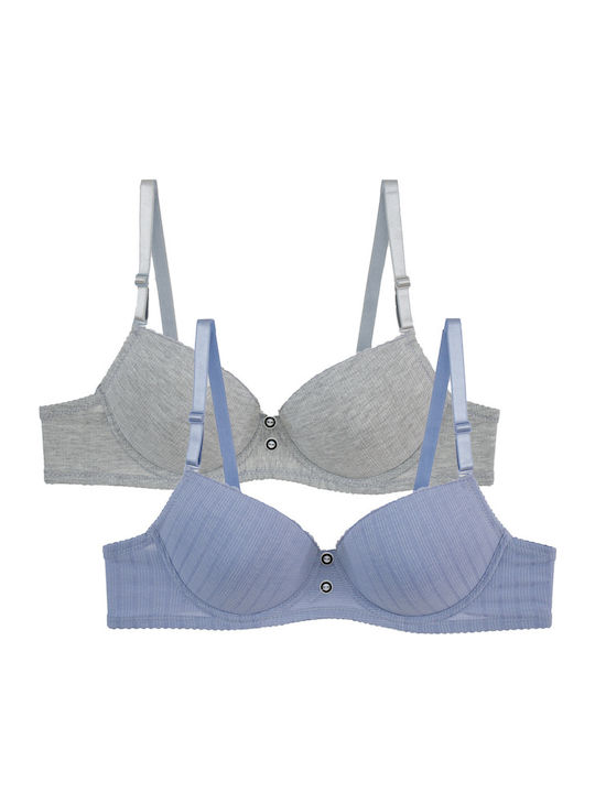 LILA GRAY Сутиен Избутване с Банели 2Pack