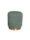 Stool For Living Room Upholstered with Fabric Momo Ii Mint 40x40x45cm