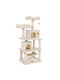 Animal Cat Scratching Post Beige 70x51x145cm