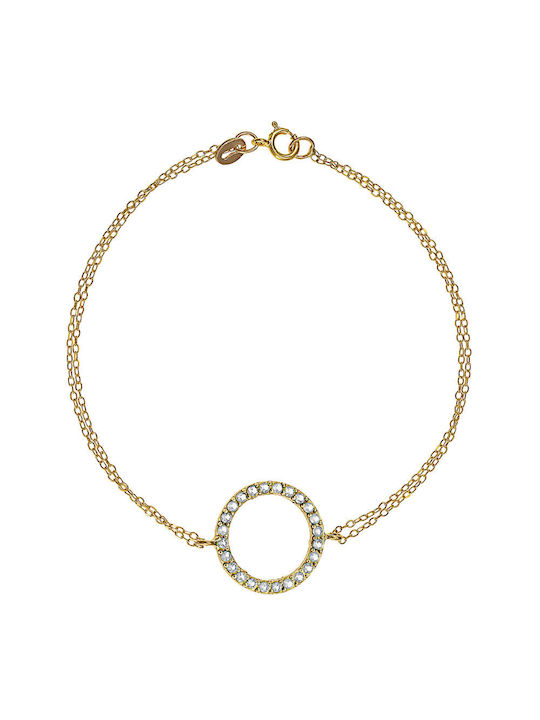 Ioannis Kosmima Bracelet Chain made of Gold 14K with Zircon