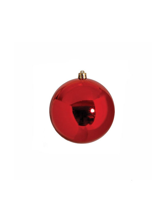 Christmas Plastic Ball Ornament Red