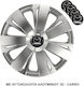 Versaco Σετ Τάσια Αυτοκινήτου Energy Rc 15" με Σήμα Mazda 4τμχ Ασημί
