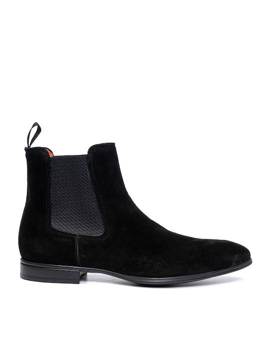 Perlamoda Wildleder Schwarz Herrenstiefel