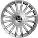 Versaco Set Capace de Roți Auto Crystal Compatibilitate Mazda 4 Bucăți 13 Argintii