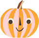 Χαρτοπετσέτες Pink & Orange Stripy Pumpkin Πορτοκαλί 16τμχ