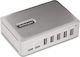 StarTech Hub 7 Θυρών USB 3.0 με σύνδεση USB-C Ασημί