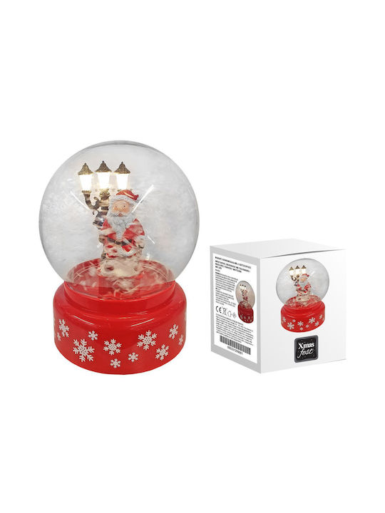 Christmas Snowball Illuminated with Santa Claus 18x18x14cm