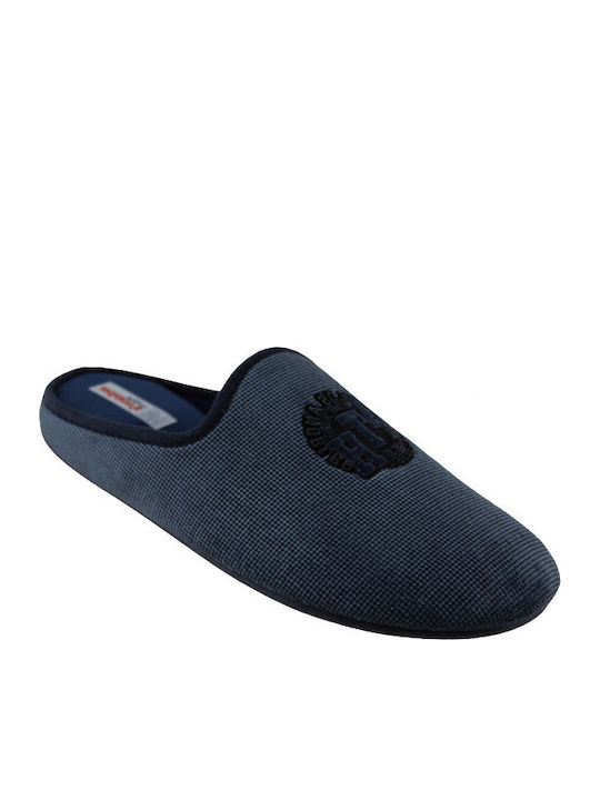 Adam's Shoes Χειμερινές Ανδρικές Παντόφλες Μπλε
