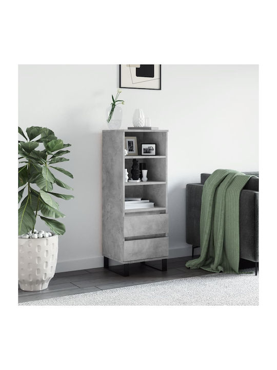 Bookcase Gray 40x36x110cm