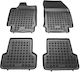 Sahler Set of Front and Rear Mats 4pcs Tray Type for Renault Laguna 2007-2015 Black