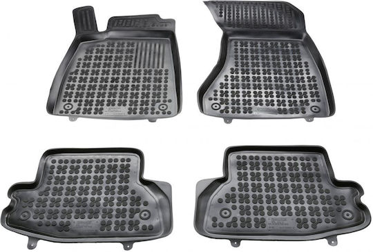 Sahler Set of Front and Rear Mats 4pcs Tray Type for Renault Coupe Audi A5 Hyundai Coupe 2016+ Black
