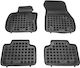 Sahler Set of Front and Rear Mats 4pcs Tray Type for BMW Series 2 2014+ Black