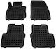 Sahler Set of Front and Rear Mats 4pcs Tray Type for Mazda CX-3 2015-2022 Black