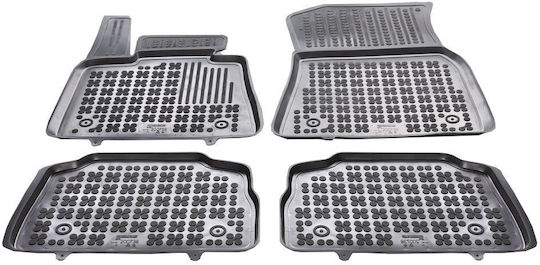 Sahler Set of Front and Rear Mats 4pcs Tray Type for BMW X6 2019+ Black