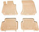Sahler Set of Front and Rear Mats 4pcs Tray Type for Seat Alhambra Volkswagen Sharan Ford Galaxy Beige