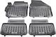 Sahler Set of Front and Rear Mats 4pcs Tray Type for Toyota Yaris Mazda 2 2019 Black