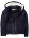 Kids Cardigan with Navy Blue Hood