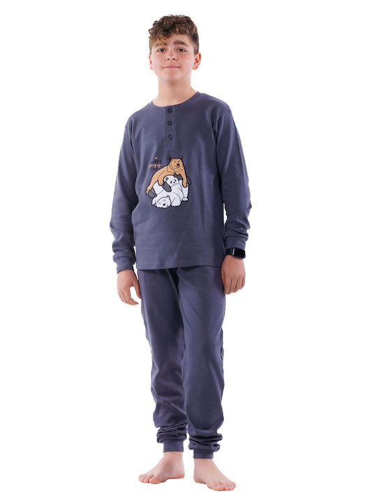 MEI Kids Pyjamas Cotton Gray