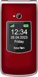 Bea-fon SL605 Dual SIM Handy mit Großen Tasten Rot