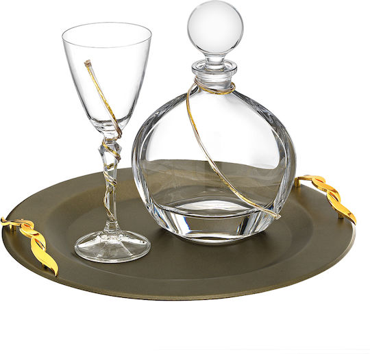 Novaker Best Man Set Glass / Metallic Brown 3pcs