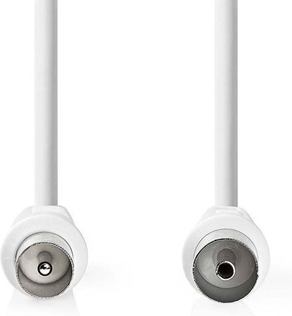 Nedis Καλώδιο Κεραίας Coax male - Coax female Λευκό 3m (CSGL40000WT30)