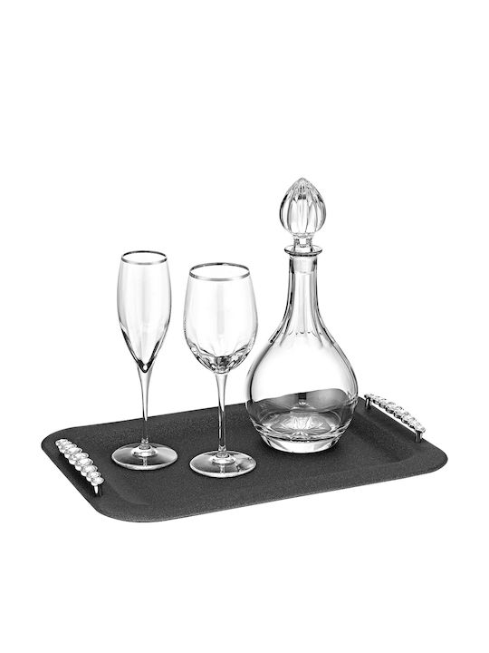 Novaker Glas / Metallisch Schwarz 3Stück
