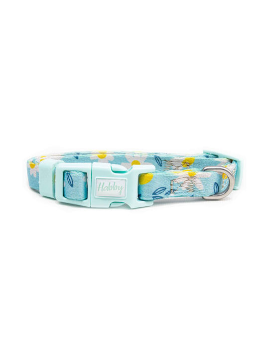 Habby Collar Margaret Κολάρο Σκύλου σε Τιρκουάζ χρώμα Small 10mm x 20 - 30cm