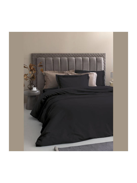 Palamaiki Posh Σεντόνι Υπέρδιπλο 240x270εκ. Black