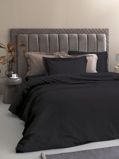 Palamaiki Set Cearșafuri King Size 285x270cm. Posh Negru 4buc