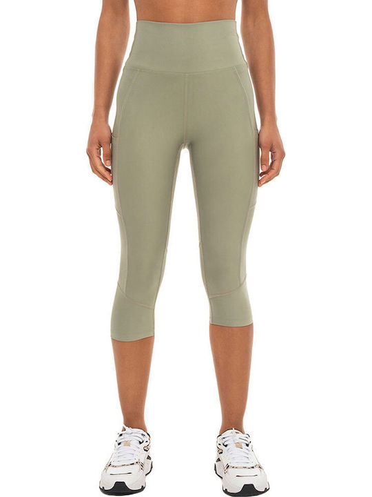 Women's Capri Training Legging Green