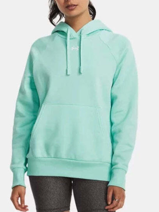 Under Armour Rival Damen Sweatshirt Kapuzen Türkis