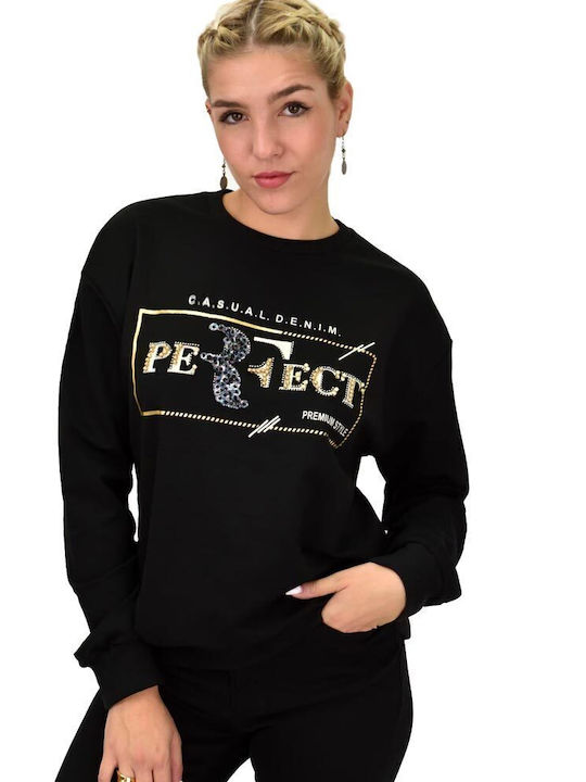 Potre Women's Long Sweatshirt Black