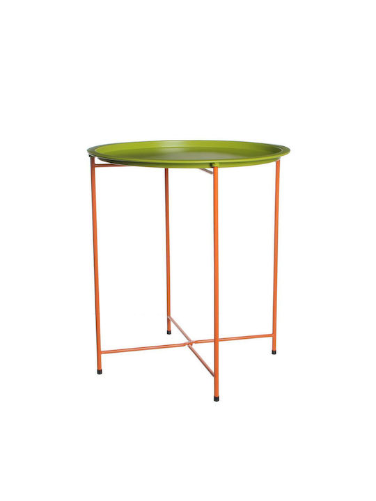 Rundes Beistelltisch Butler Metall Grün M46xL46...