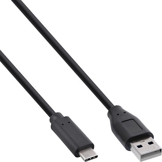 InLine USB 2.0 Kabel USB-C männlich - USB-A Schwarz 5m (35735)