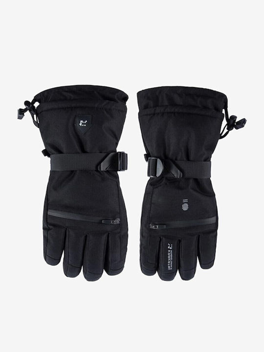 Krakatau Unisex Leather Touch Gloves Black