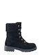 Ligglo Suede Women's Ankle Boots Black