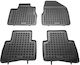 Sahler Set of Front and Rear Mats 4pcs Tray Type for Nissan Murano 2003+ Black