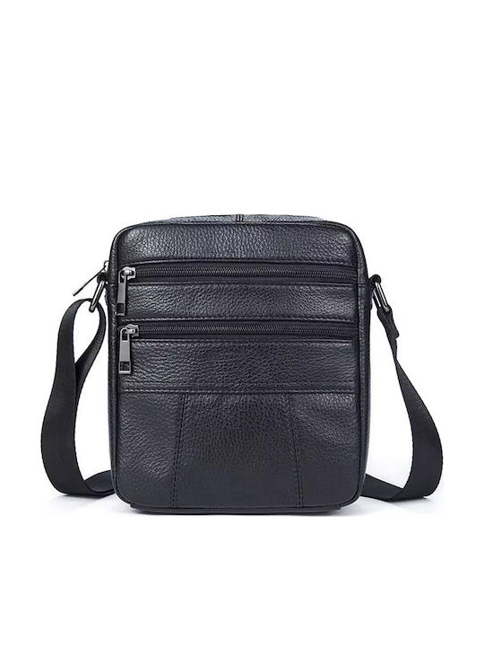 Leather Men's Bag Shoulder / Crossbody Black