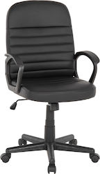 Theoni Office Chair with Fixed Arms Black HomeMarkt