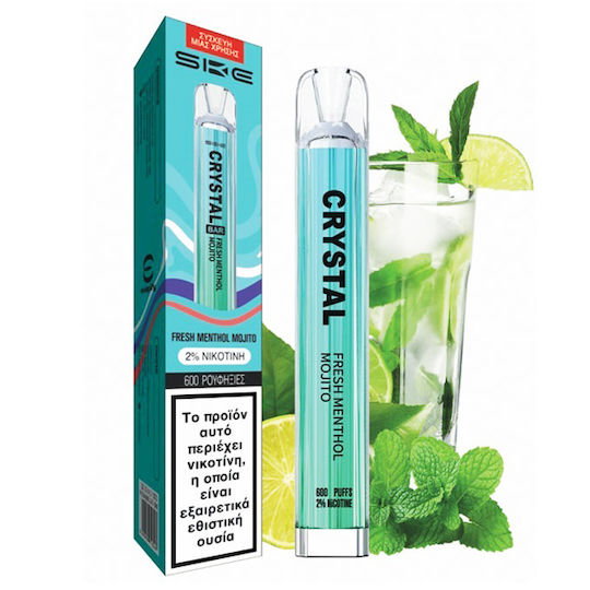 SKE Crystal Țigară Electronică de unică folosință 600 Inhalări Fresh Menthol 2ml 20mg
