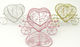 Paperpack Net Metalic Element Decorativ pentru Bomboane Roz 10buc