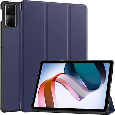 Color 3-fold Holder Flip Cover Piele artificială Albastru închis (Redmi Pad SE 11" - Redmi Pad SE 11") EDA005178901B