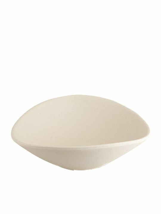Cok Spain Melamine Salad Bowl Beige 20.5x19x6.5cm 12pcs